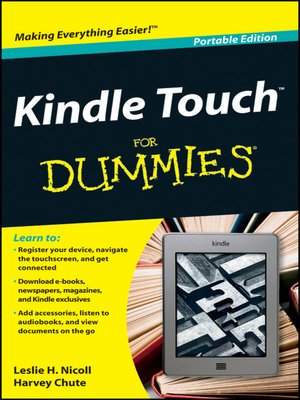 cover image of Kindle Touch For Dummies Portable Edition